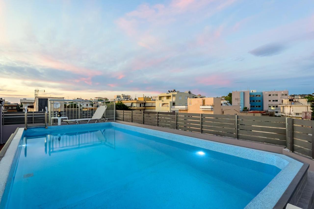 Luxury Villa In City Center With Rooftop Swimming Pool Chania  Exterior photo